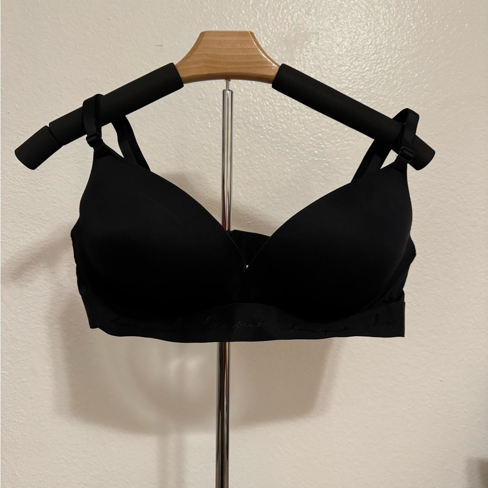 Black Victoria Secret Pink Push Up Bra